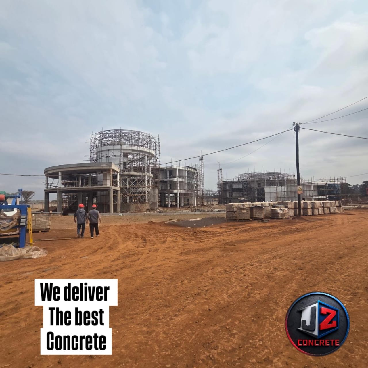J Z Concrete project under construction