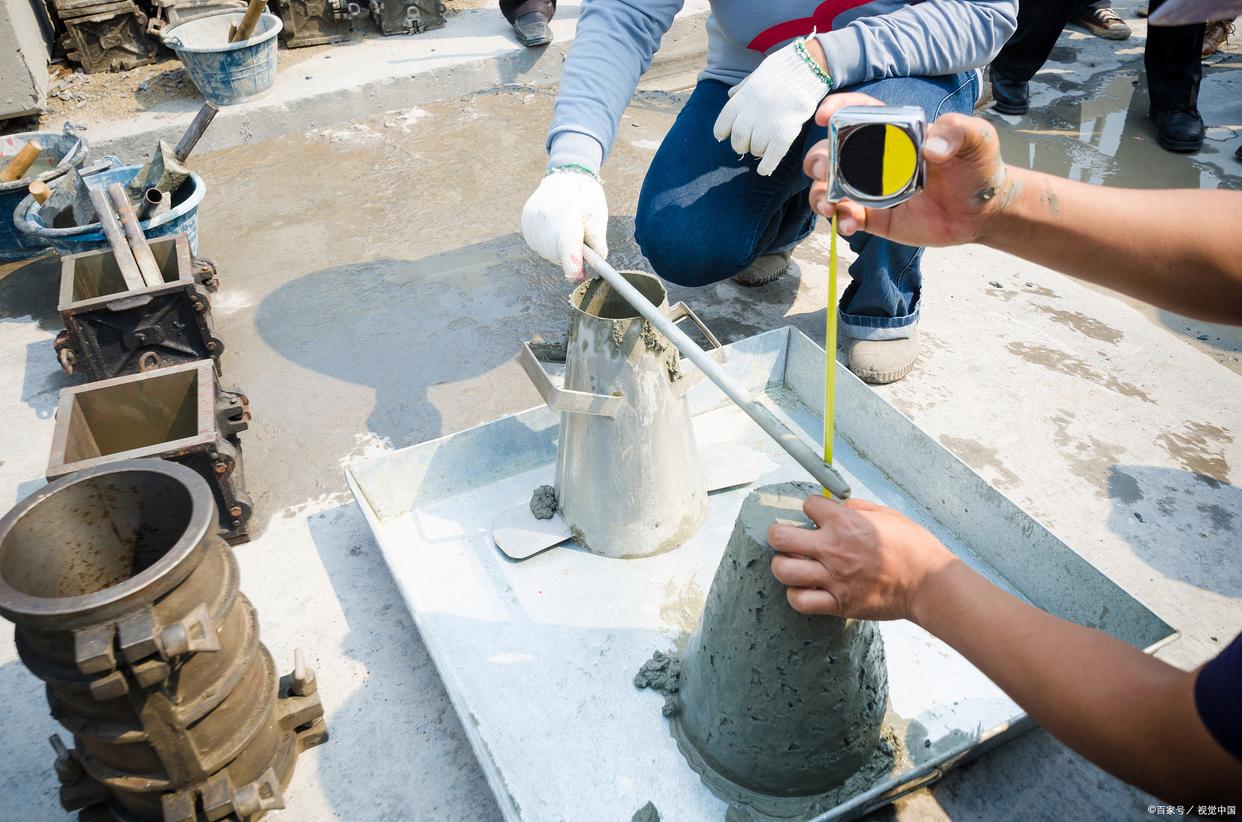 Concrete slump testing and quality inspection